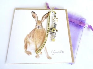 'UNICORN' HANDMADE BOOKMARK - GIFT PACKED WITH ARTISTS CARD AND GIFT BAG - Picture 1 of 5