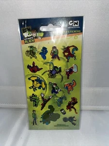 Ben Ten Foiled Holo Sticker Set 2009 BEN 10 ULTIMATE ALIEN RARE SET SEALED - Picture 1 of 18
