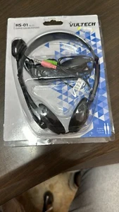 CUFFIE STEREO PER PC CON FILO 1.5 mt. E CON MICROFONO JACK DA 3,5 MM - Bild 1 von 4