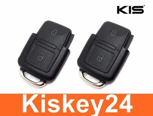 2x 2 botones Coche Repuesto Llave Plegable Carcasa para VW Golf Seat Skoda - Imagen 1 de 3