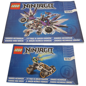 Lego 70725 Ninjago Nindroid Mechdragon INSTRUCTION MANUAL ONLY 2014 Retired 9+