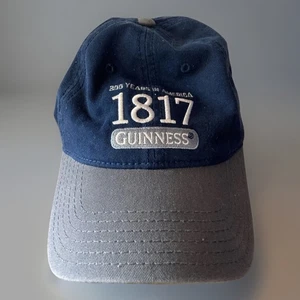 Baseball Cap Guinness With Official Logo and Signature, Navy New One Size - Picture 1 of 7