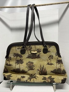 Vintage Ricardo Beverly Hills Tapestry Carry On Bag 21" X 14" - Picture 1 of 18
