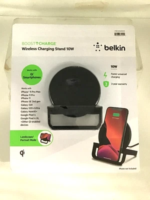 Soporte de carga para teléfono inalámbrico Belkin BoostCharge 10W - Artículo No. 1455000 - Precintado Foto 1 de 4