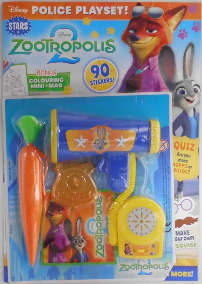 Disney Stars magazine #143 2025 Zootropolis 2 Story +90 Stickers &Police playset - Image 1 of 1