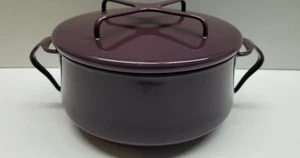 Dansk Designs PLUM JHQ Kobenstyle Emaille Topf Dutch Oven 2 qt mit Deckel MCM RAR!!!! - Bild 1 von 7