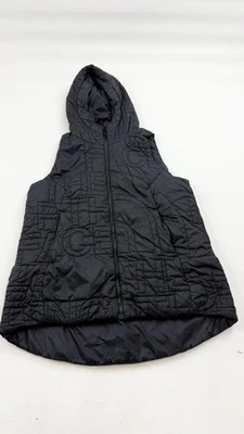 The North Face Vest Womens Large Black Hooded Quilted Insulated Full Zip Puffer - Image 1 of 4