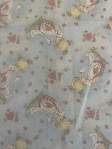 Vintage 2002 Precious Moments Fabric Spectrix 1 3/4 Yards X 44” Width Girl Duck - Picture 1 of 11