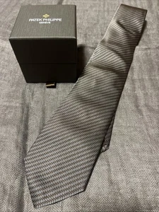Patek Philippe Genuine Silk Tie Brown Geometric Pattern 2025 with Box from Japan - Picture 1 of 24
