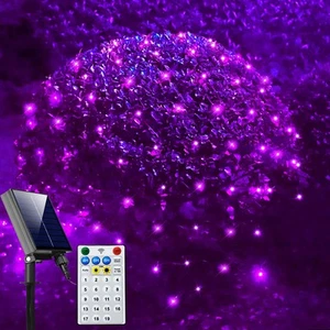 Solar Net Lights Outdoor Mesh Lights Christmas Decorations, 200LED String Tre... - Picture 1 of 7