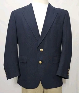 Hart Schaffner Marx Jack Nicklaus Wool Blazer Mens 44R Navy BLUE Coat Jacket - Picture 1 of 16