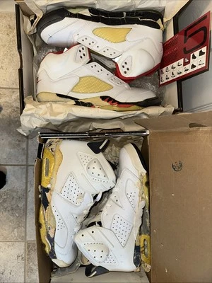 Nike Air Jordan 2000 Retro's 2 Pares Rojo Fuego 5 2000 DS y Midnight Navy 2000 Foto 1 de 4