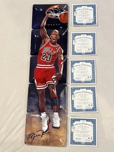 Michael Jordan 'Rising To Greatness' 5 Plate Series 1999 Bradford Exchange CMPLT - Bild 1 von 17