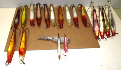 SEÑUELOS ATÚN VINTAGE ** JUEGO DE LINTERNAS DE 18 SEÑUELOS * RAROS ************ Foto 1 de 4