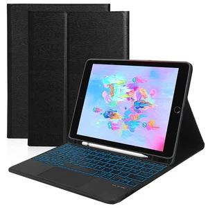 D DINGRICH iPad 6th Generation Case with Keyboard Keyboard Case with Touchpad - Imagen 1 de 24