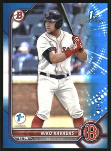 2022 Bowman 1st Edition Blue Foil #BPPF68 Niko Kavadas /150 - Picture 1 of 2