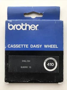 BRAND NEW BROTHER TYPEWRITER CASSETTE DAISY WHEEL ENGLISH QUADRO 15 410 JAPAN - Picture 1 of 5