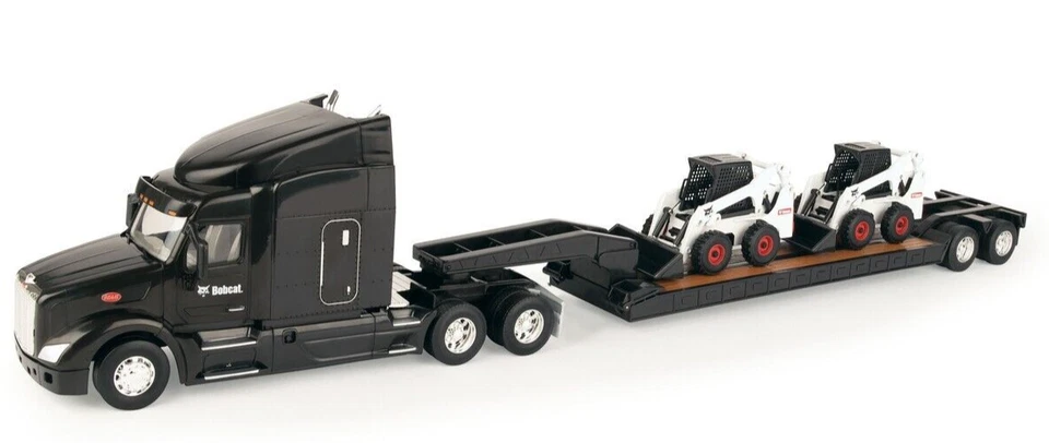 ERTL 1/32 Big Roads Peterbilt 579 with Lowboy & 2 Skidloaders 47368 - Image 1 of 1