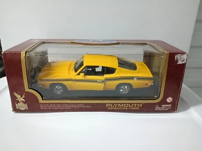 Road Legends 1969 escala 1:18 PLYMOUTH BARRACUDA DIECAST CAR 14" largo caja  Foto 1 de 4