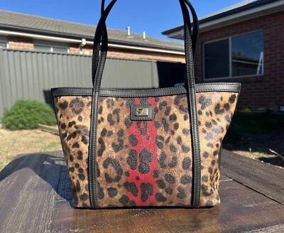 Authentic Dolce & Gabbana Miss Escape Small Leopard Print Tote Bag - image 1 of 4