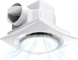 Ventilation Fans Bathroom Exhaust Fan with Light 12 Inch Panel 6000K 18W round L - Picture 1 of 7