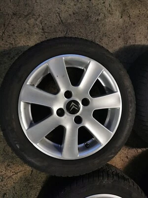 4  Borbet Alu Kompletträder Winterreifen 195/50R15 Citroen C2 C3 C4 - Bild 1 von 4