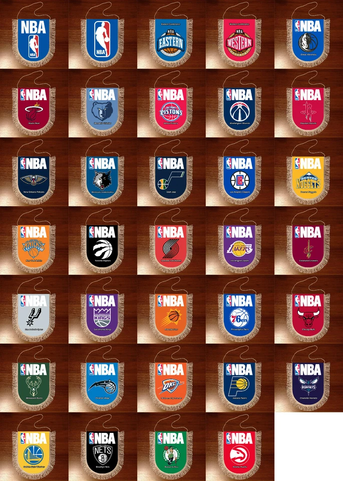 Pennants National Basketball Association logo Team NBA - Image 1 of 1
