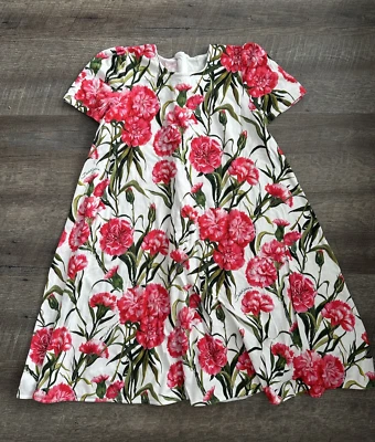 Authentic  DOLCE & GABBANA Girls Floral Carnation Dress 11 - 12 - Image 1 of 4