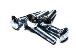 (10 Stück) 3/8 Zoll x 2 Zoll Schlittenschrauben - Zink - Bild 1 von 1