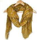 Ladies Mustard Scarf High Quality Beautiful Scarf Wrap Sparkle Ladies Gift NEW