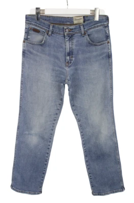 Wrangler Texas Vaqueros Hombres W33/L30 Corte Normal Triquitos Azul Cremallera - Imagen 1 de 4