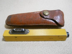 Herramienta topógrafo nivel manual Topcon 56213 vintage con estuche de cuero - Imagen 1 de 8