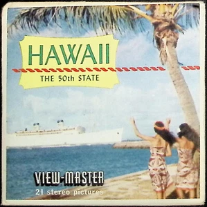 Paquete de 3 carretes Hawaii State Tour 1959 3D View-Master - imágenes a todo color - Imagen 1 de 3