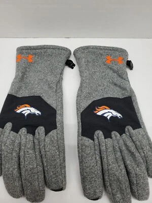 Guantes infrarrojos Under Armour Survivor ColdGear juveniles medianos Denver Broncos grises Foto 1 de 4