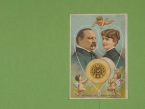 Merrick Thread Trade Card, Marriage of Grover Cleveland, 1886 - Picture 1 of 2