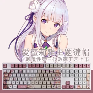 Re:Life in a different world Emiria 108 Keys PBT Keycap Cherry MX f/ Mechanical - Picture 1 of 11