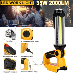 LED-Arbeitsleuchte Arbeit auf DeWalt 18V DCB205 Akku Outdoor w/USB QC3.0 Ausgang - Bild 1 von 11