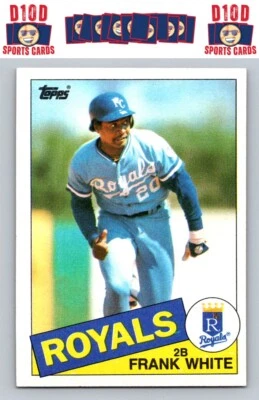 1985 Topps #743 Frank White - Image 1 of 2