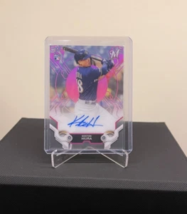 Keston Hiura 2019 Topps High Tek Auto Pink /75 #HTA-KH Rookie Auto RC - Picture 1 of 3
