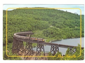 Caballete de tren, río Montreal, Algoma Central Rwy Agawa Canyon ON, 1993 postal - Imagen 1 de 2