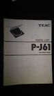 Teac p-j61 Parts list only Service Manual Original Repair book stereo turntable 