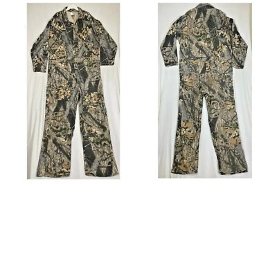 Mossy Oak 2XL Camouflage Break-Up Full Zip Hunting Coveralls Jumpsuit - Image 1 of 4