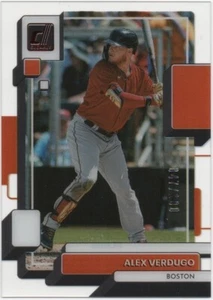 2022 Panini Chronicles Baseball ALEX VERDUGO /100 Chiaramente Donruss Rosso #40 - Foto 1 di 2
