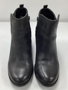 Womens SPERRY Ambrose Black Leather Ankle Booties Boots Shoes Size 5.5 - Picture 1 of 7