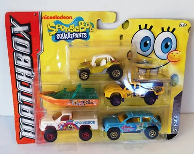 Matchbox ~ Nickelodeon SpongeBob Squarepants 5-Pack Diecast 2011 MATTEL - Image 1 of 4