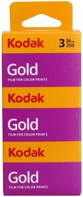 2 x Kodak Gold 200 135-36 Fotografischer Film - 2x3er Pack