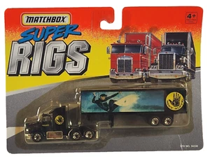 Matchbox 1996 Super Rigs Body Glove Ford Aeromax Tractor Trailer New On Card - Picture 1 of 2
