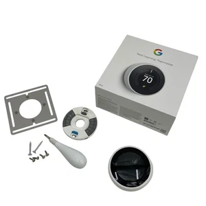 Nest Learning Thermostat A0013 3rd Gen Smart Thermostat White #UG0203 - Picture 1 of 13