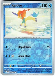 Keldeo 044/162 Pokemon SV05: Temporal Forces Reverse Holo Uncommon NM - Picture 1 of 2
