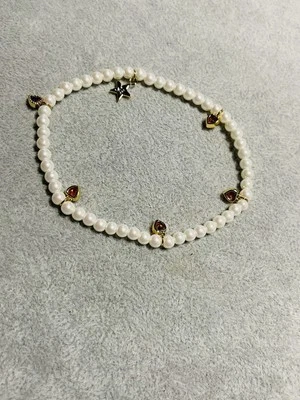 Dalmata圆形白色珍珠手链纯银饰品 — 第 1/4 张图片